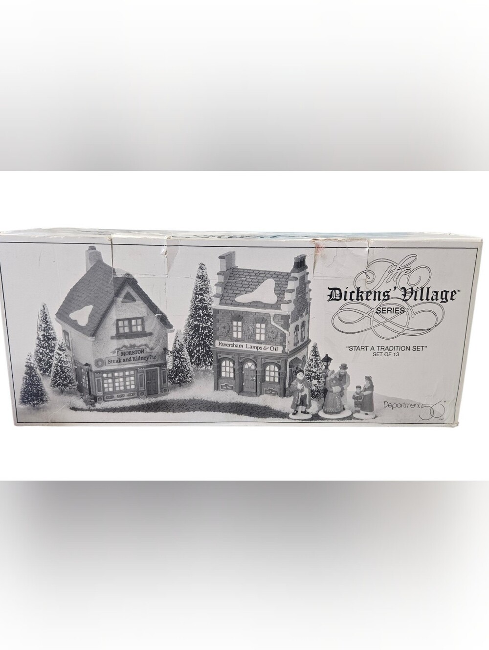 Department 56 Dickens' Village "Start a Tradition" Set 13 Pc Christmas #59327